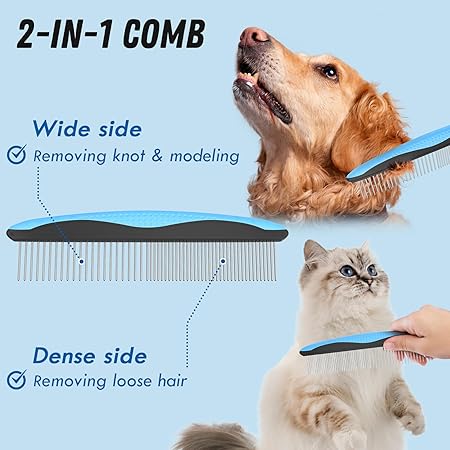Smooth Pet Brush & Comb Set
