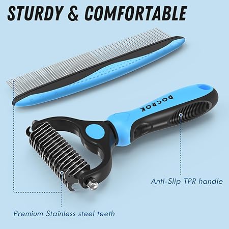 Smooth Pet Brush & Comb Set