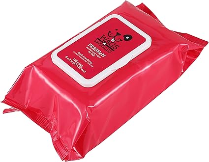 Wags & Wiggles Freshen Deodorizing Wipes for Dogs, Fresh Strawberry Scent - Dog Wipes Eliminate Odors - Easy and Convenient Way to Freshen Your Pet Without A Bath, 100 Count